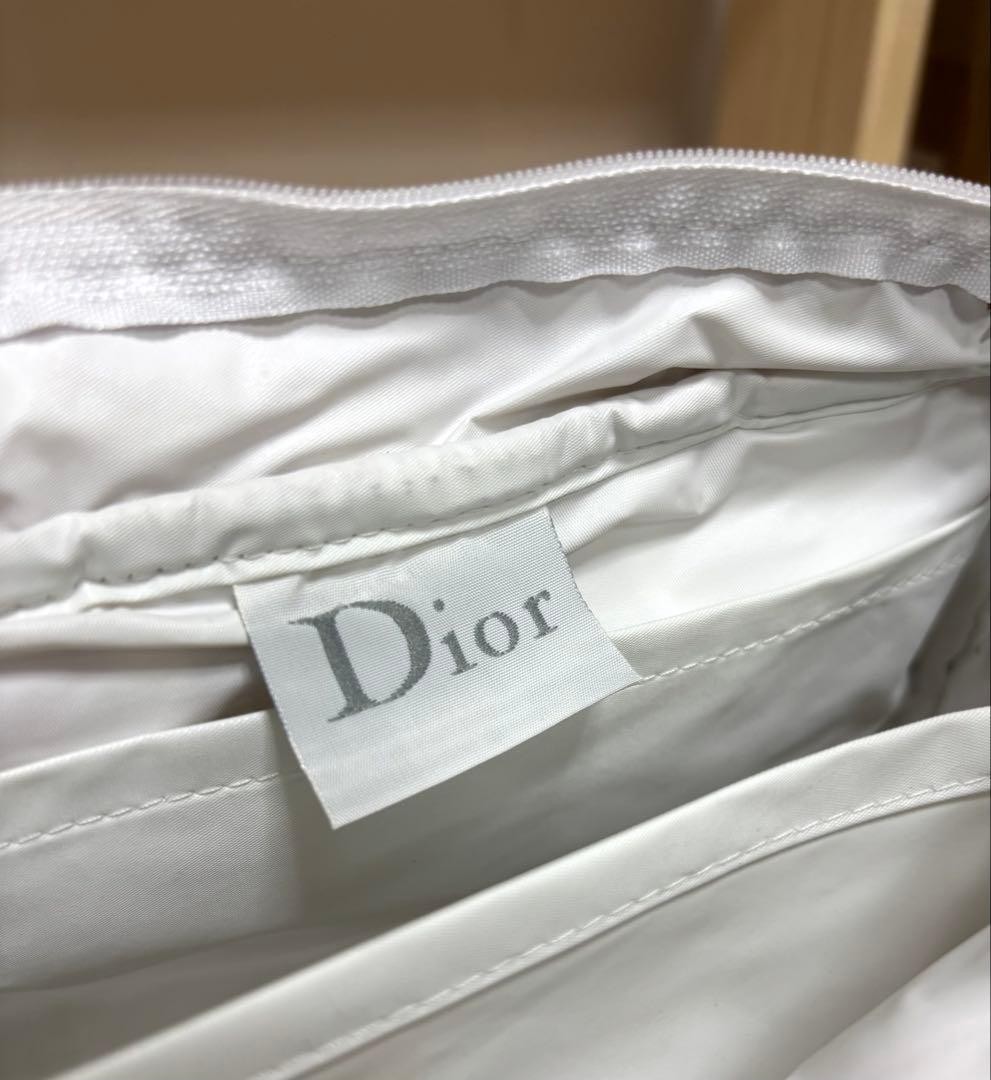 Christian Dior Handbag Terry Cloth Pink White Trotter Pocket Women's Authentic thumbnail 13