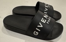 Givenchy Paris Black Logo Rubber Women s Slid...