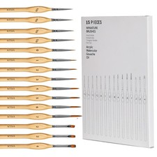 Miniature Paint Brushes, 15PCS Model Brushes Detail Paint Brush Set, Fine Det...