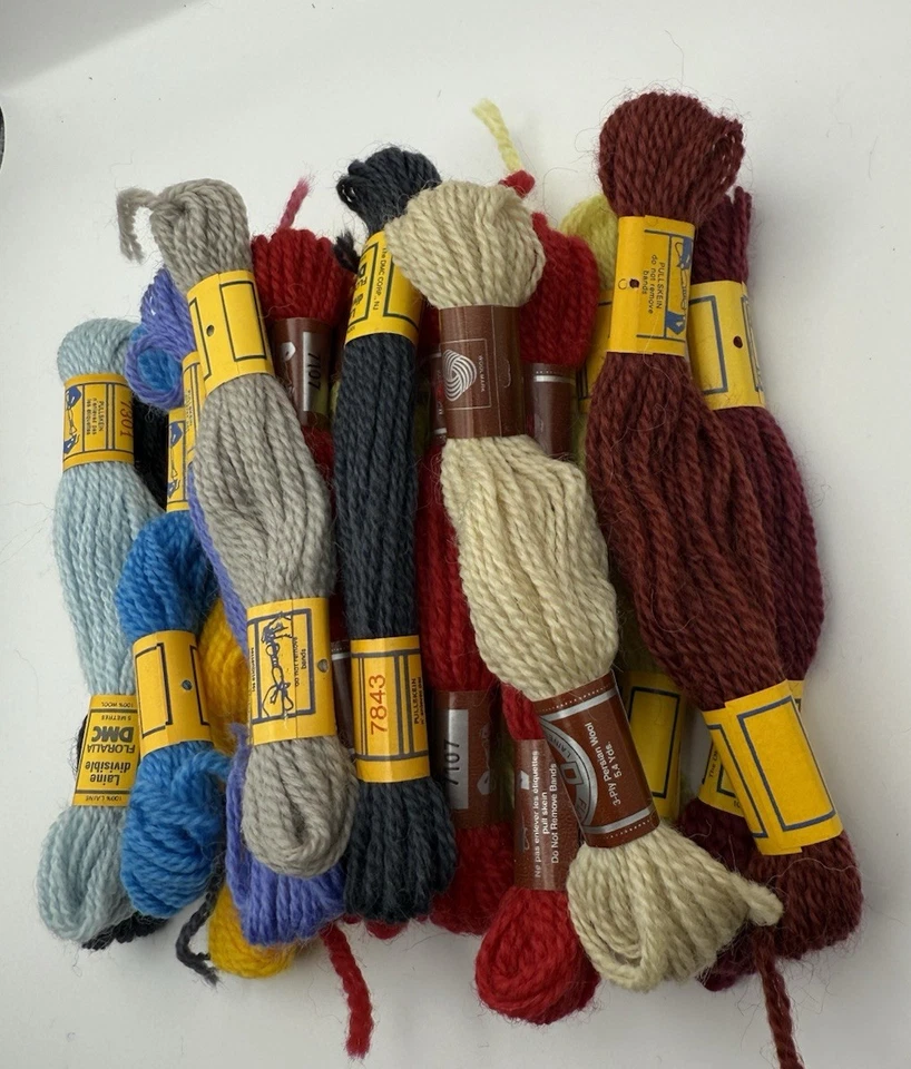 Vintage DMC Tapestry Wool Lot of 20 Assorted Random Colors - Image 2 of 4