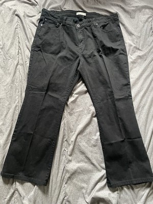 Levis Jeans Womens 24W Short 512 Perfectly Shaping Boot Cut High Rise Black Y2K