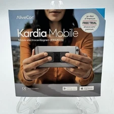 AliveCor 1 Kardia Mobile Personal EKG Monitor AC-009-UA-C Black ECG Google Apple