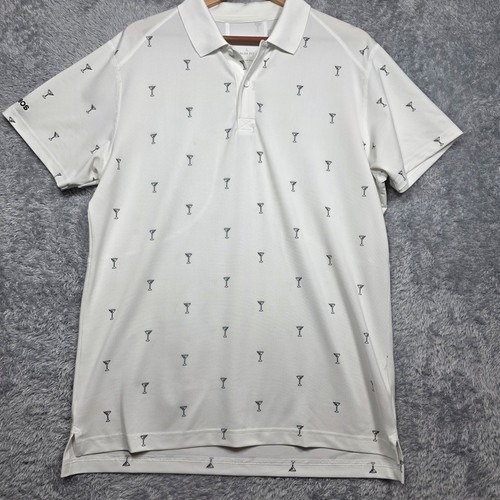 Bonobos White Martini Glass Performance Slim Fit Polo Shirt - Picture 6 of 8