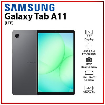 (New) Samsung Galaxy Tab A11 LTE 8.7'' 8GB+128GB GREY 8.0MP Android PC Tablet