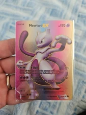 Mewtwo EX 98/99 Rainbow Foil Fan Art Vinyl Premium Collector Pokemon Display 