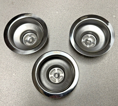 3-Pack Krowne 23-123 Standard Kitchen Sink Drains 3-1/2''  (No Baskets) - NEW