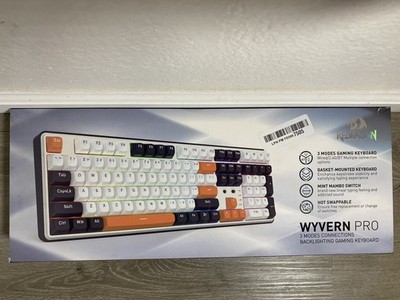 Redragon K689 PRO Wireless Gasket RGB Gaming Keyboard 108 Keys Mechanical Used