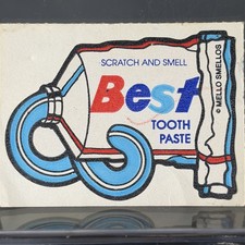 VINTAGE 80  S MELLO SMELLO MINT TOOTH PASTE SNIFF STICKER