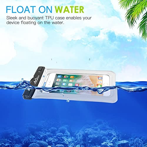 Floating Waterproof Phone Pouch Holder, Floatable Phone Case Dry Bag White - 第 3/7 張圖片