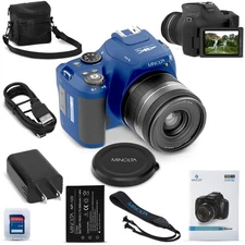 Minolta ProShot 64MP Digital Camera – 10x Optical Zoom, 4K Ultra HD Video