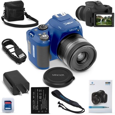 Minolta ProShot 64MP Digital Camera   10x Optical Zoom, 4K Ultra HD Video