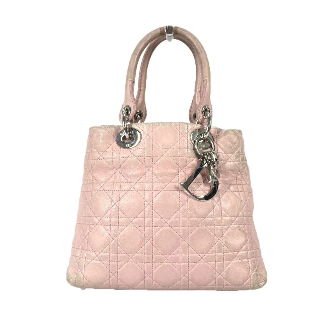 CHRISTIAN DIOR LADY DIOR sac cannage sac à bandoulière sac fourre tout sac à main authentique