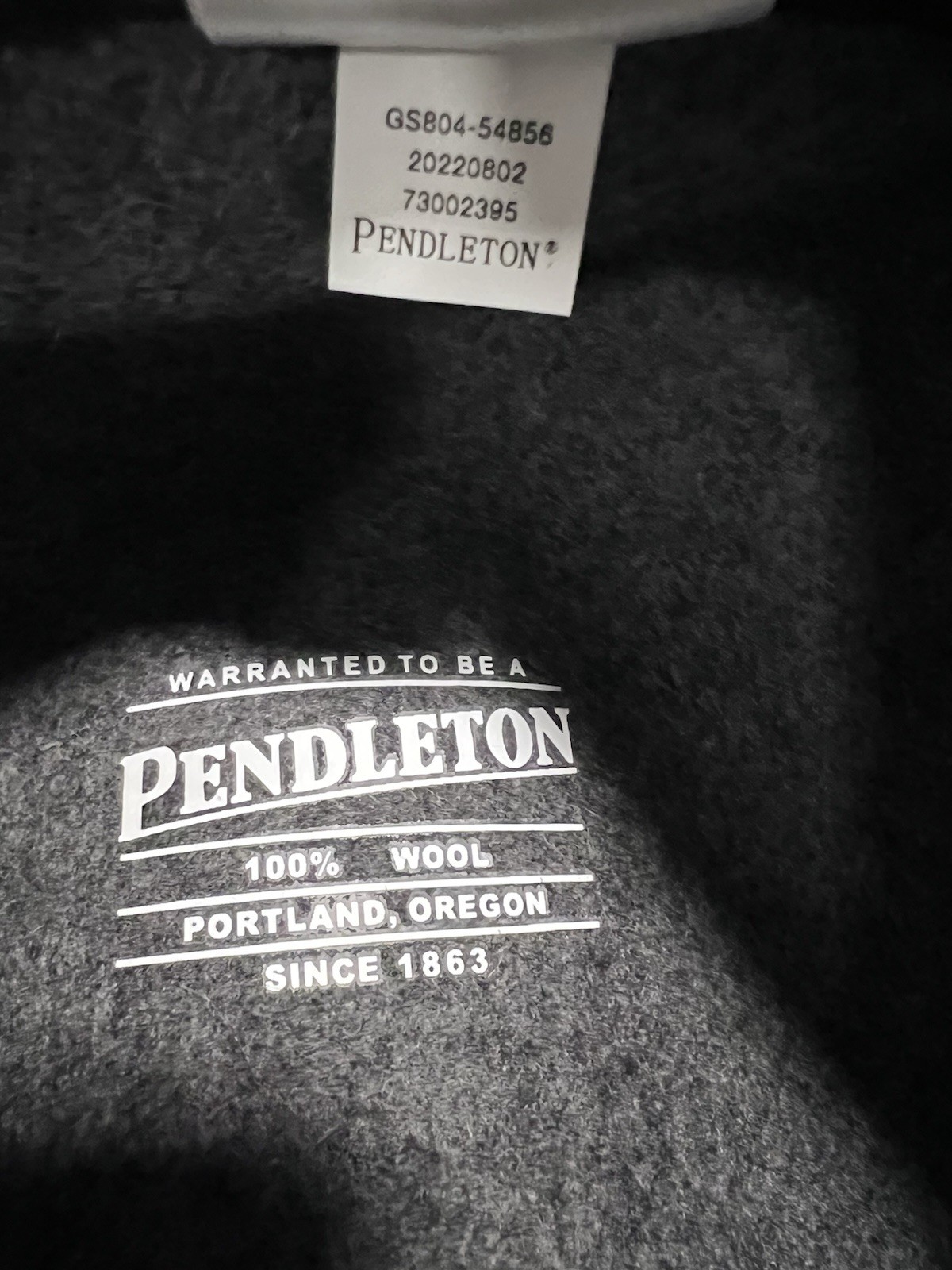 Pendleton Driving Cap 100% Wool Gray Size Medium - image 4