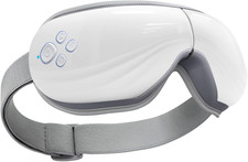 5 Mode Eye Massager with Heat and Cooling, Heated Eye Massager with Bluetooth Ca