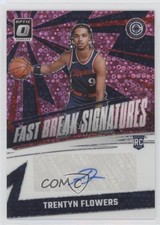 2024-25 Panini Donruss Optic Pink Prizm 20/25 Trentyn Flowers #FBS-FLW Auto 1a07