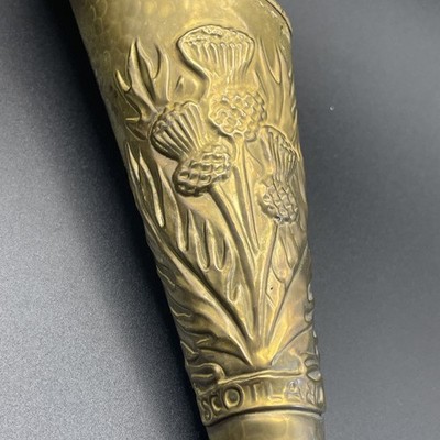 Vintage Hammered Brass by Peerage Matchstick Holder “Scotland