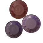 3 Fiesta Homer Laughlin replacement Luncheon plate different colors  9 in