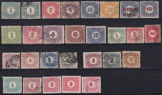 F EX59791 URUGUAY POSTAGE DUE STAMPS LOT.