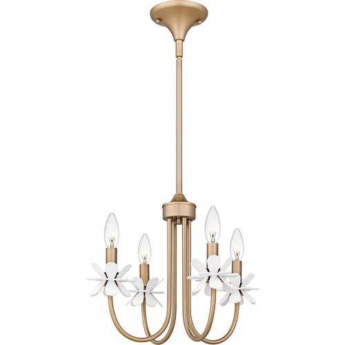 Quoizel REY5016 Remy 4 Light 16"W Taper Candle Style Chandelier - Bronze - Picture 4 of 8