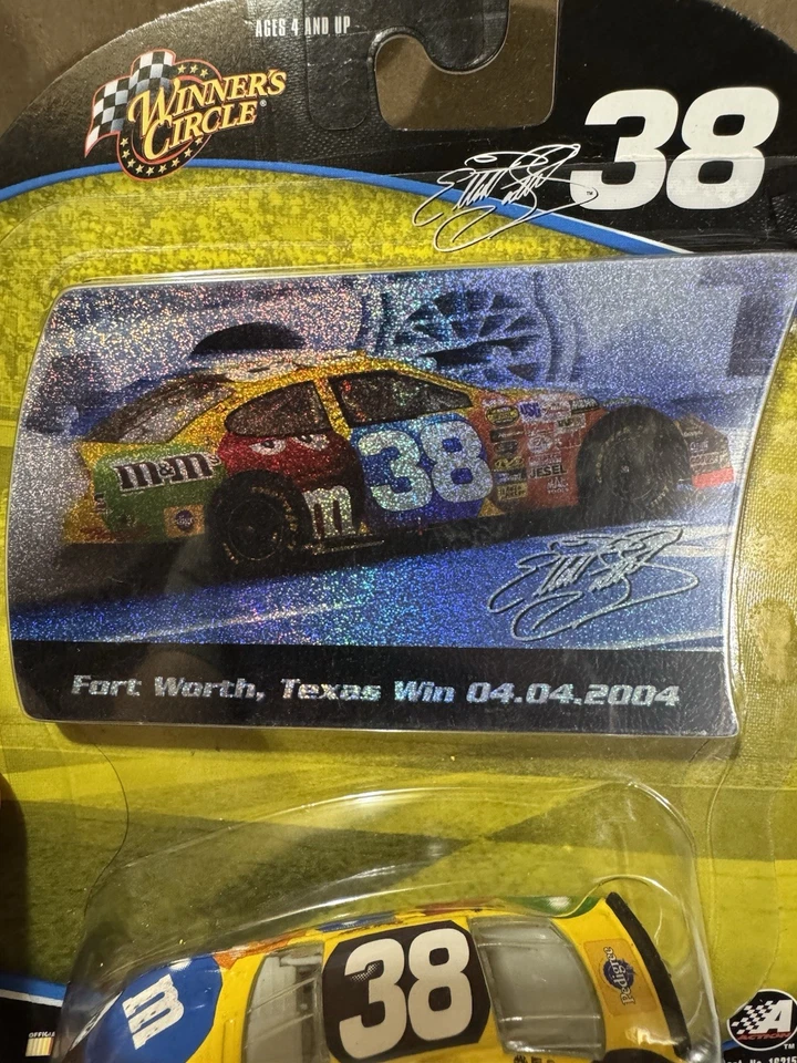 РЕДКАЯ* литая модель Elliott Sadler No38 M&M's Texas Win Raced 2004 1:64 Nascar - Изображение 3 из 4