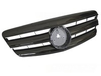 Sport KüHlergrill FüR Mercedes S-Klasse W221 2005-2009 Schwarz Glanz