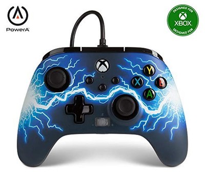 PowerA - Enhanced Wired Xbox One Controller - Arc Lightning / Xbox X - X - D59z