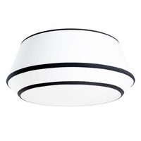 Deckenleuchte Schlafzimmer Weiß Schwarz E27 3-Flammig Ø50 Cm Deckenlampe Flur