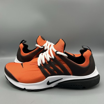 Nike Air Presto Sneaker Orange Schwarz Freizeit Laufschuhe UK 10 EU 45 NEU