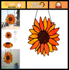 Stained Glass Sunflower Suncatcher - Window Hanging Decor for Kitchen  Living R