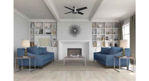Hunter Fans - Dempsey 52 Inch Low Profile Ceiling Fan with Handheld Remote-Fresh - Picture 2 of 4