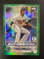 2022 Topps Series 1 1st Edition Future Stars Alex Kirilloff GREEN /150 + Base