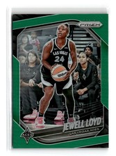 Jewell Loyd 2025 Panini Prizm WNBA Green Prizms #57 Las Vegas Aces