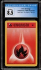 Pokemon Fire Energy Base Set 1st Edition SPANISH #98 CGC 8.5