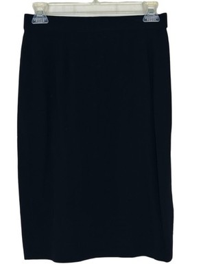 Donna Karan New York Women s VTG 100% Wool Knit Pencil Skirt Black Size 4