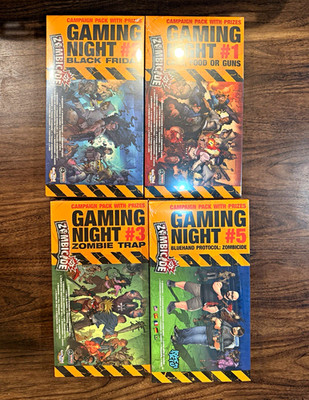 CMON Zombicide Gaming Night Campaign Pack Bundle #1 #2 #3 #5 Expansion