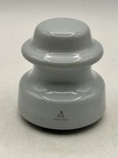 Vintage Ceramic Voltage Insulator Rare Baby Blue Stamped Japan No Damage