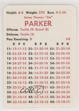 1980-89 APBA Football Great Teams of the Past Jim Parker (J-0) HOF 0q3