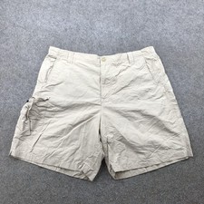 Columbia PFG Shorts Mens Large Khaki Omni-Shade Fishing Cargo Outdoor