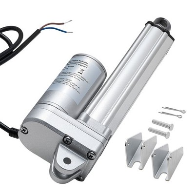 VEVOR 12V Linear Actuator 4-inch Stroke 675lbs/3000N IP65 Waterproof 0.2''/s