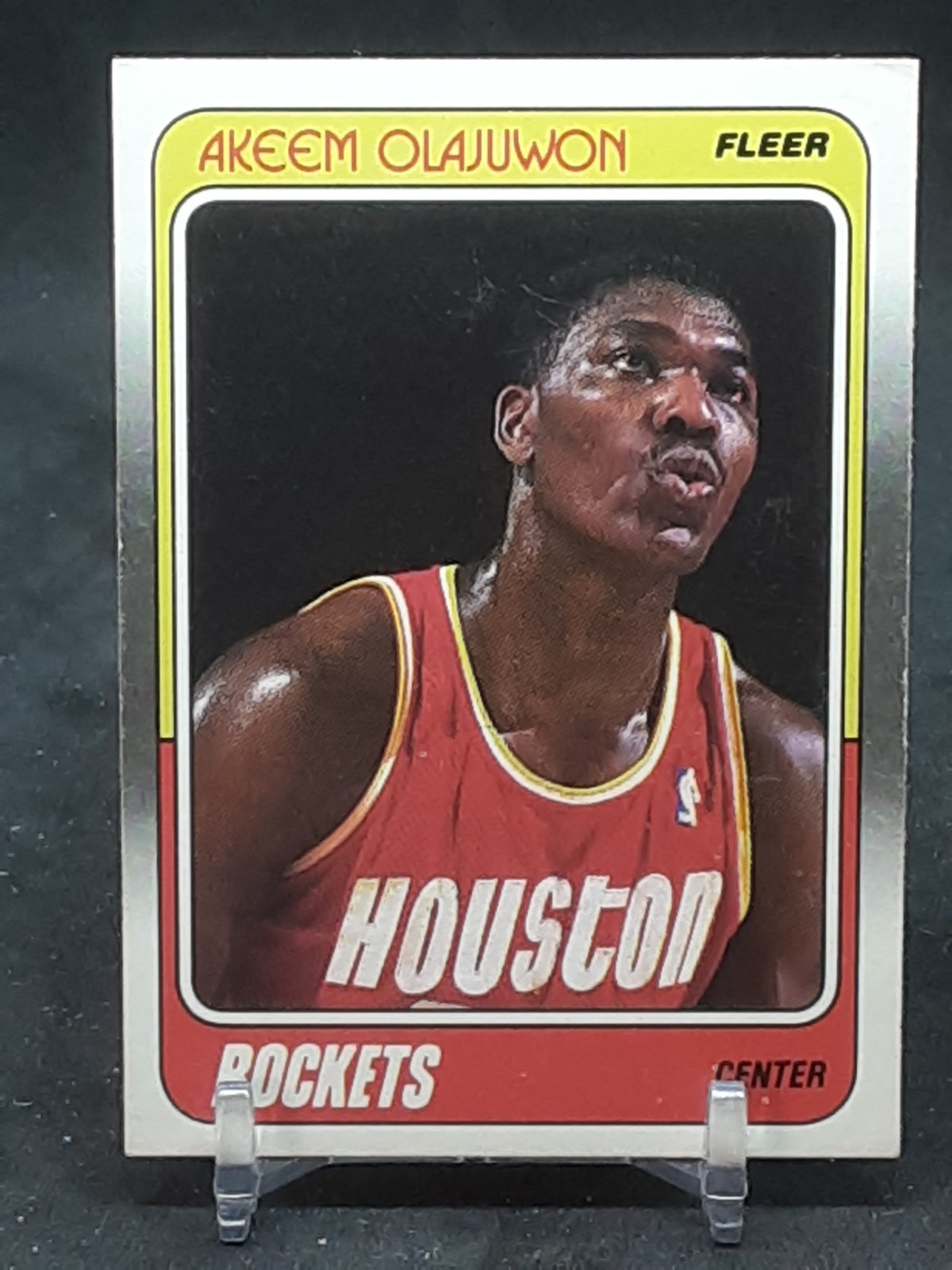 AKEEM OLAJUWON 1988-89 FLEER ROCKETS QQ