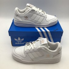 Adidas Forum Low CL W Blanco Oro Rosa Zapatillas Informales IG0698 Mujer Talla 7.5 NUEVAS