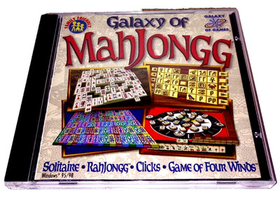 Galaxy of MahJongg (PC, 1995) Windows 95 & 98 - Vintage PC Game - Good Condition
