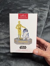 Hallmark Keepsake Ornament Storytellers 2022 Star Wars C-3PO R2-D2 White Box