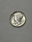 New Listing1942-S San Francisco Mercury Winged Liberty Head Dime, US 10c Silver Coin UNC BU