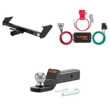 CURT Trailer Hitch Package 2in Receiver, Wiring Harness, 45134 Ball Mount #13180