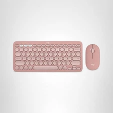 Logitech Pebble 2 Slim Bluetooth Combo Wireless Keyboard & Mouse PC / MAC Pink