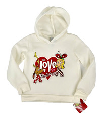 Christmas Grinch Hoodie Sweatshirt Girls Size 6 Cindy Lou Heart We Love Holidays