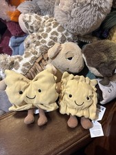 Jellycat Amuseable Pasta Farfalle and Ravioli Bundle. BNWT Brand New with Tags