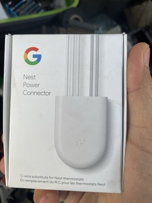 Google Nest Power Connector C-wire Substitute for Nest Thermostat, Wi-Fi, White