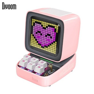 Divoom Ditoo-Pro Retro Pixel Art Bluetooth Speaker LED Smart Clock 15W Hi-Res